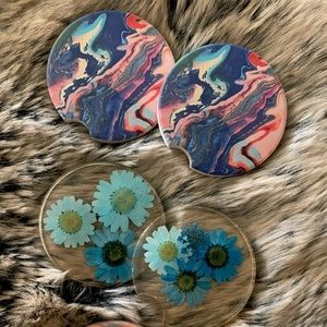 Custom car coasters made by me fits most vehicles